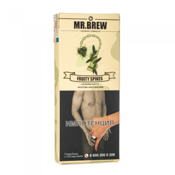 Табак Mr Brew Fruity Spikes (Клубничный сок с кактусом и фейхоа) 40 гр в Челябинске