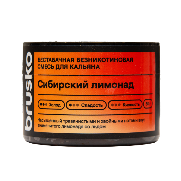 Бестабачная смесь Brusko Сибирский Лимонад 50 грамм в Челябинске