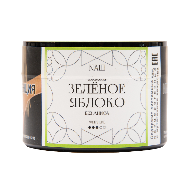 Табак NАШ White Зелёное Яблоко 40 грамм в Челябинске