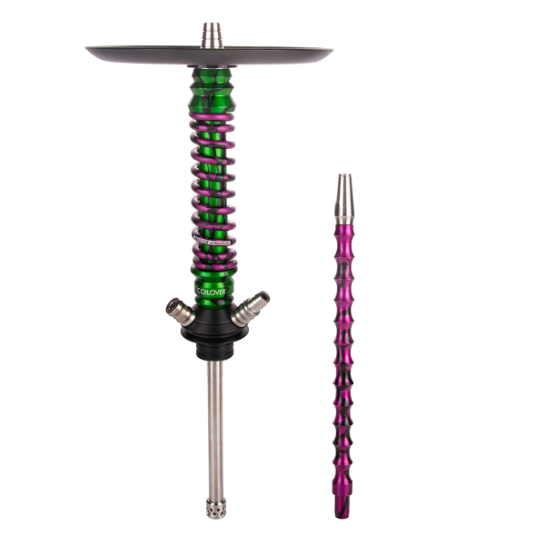 Кальян Mamay Customs Coilover Mini   Зелёный Сплеш Пурпурный Сплеш в Челябинске