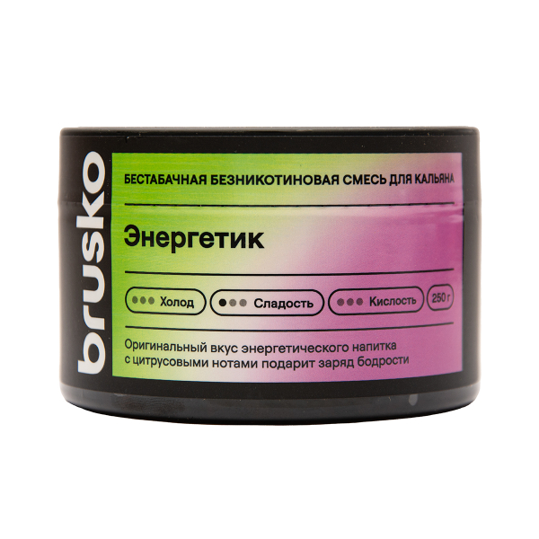 Бестабачная смесь Brusko Энергетик 250 грамм в Челябинске