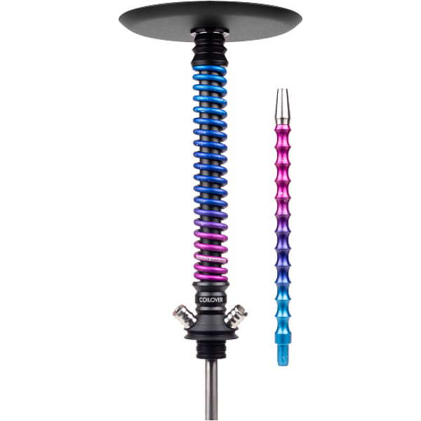 Кальян Mamay Customs Coilover Big Anod Черный Мат Blue Space в Челябинске