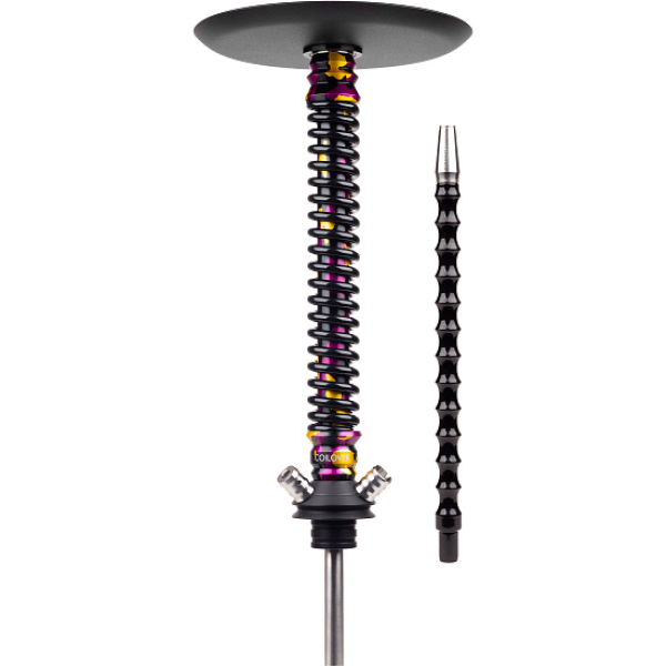 Кальян Mamay Customs Coilover Big Anod Special Purple Gold Camo Черный Глянец в Челябинске