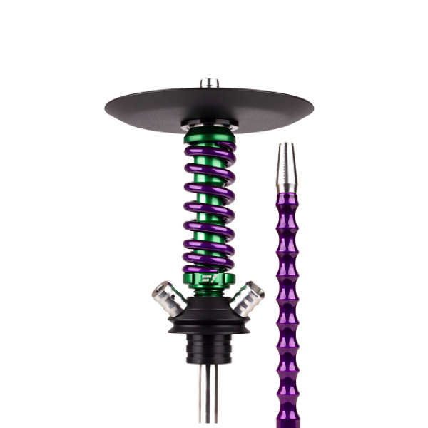 Кальян Mamay Customs Coilovers Micro Anod Green Фиолетовый Лак в Челябинске