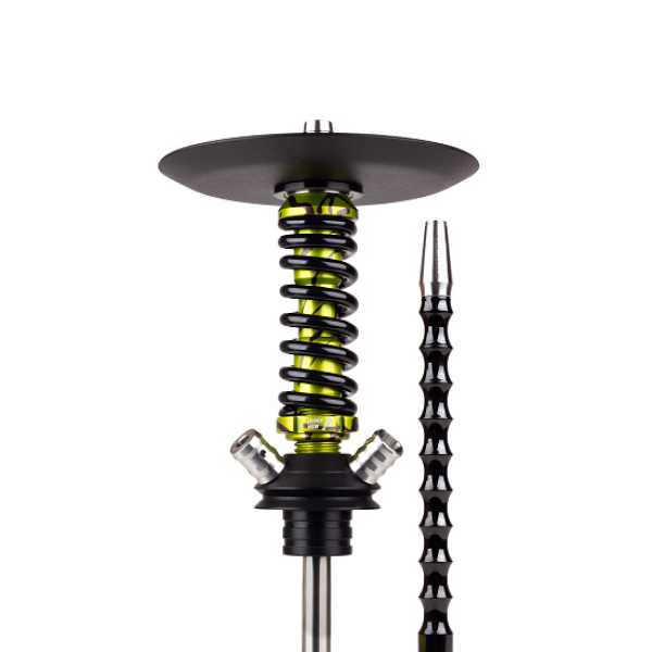 Кальян Mamay Customs Coilovers Micro Anod Oliva Splash Черный Глянец в Челябинске