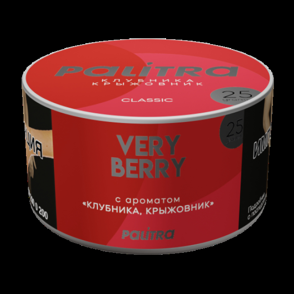 Табак Palitra Very Berry Клубника Крыжовник 25 грамм в Челябинске