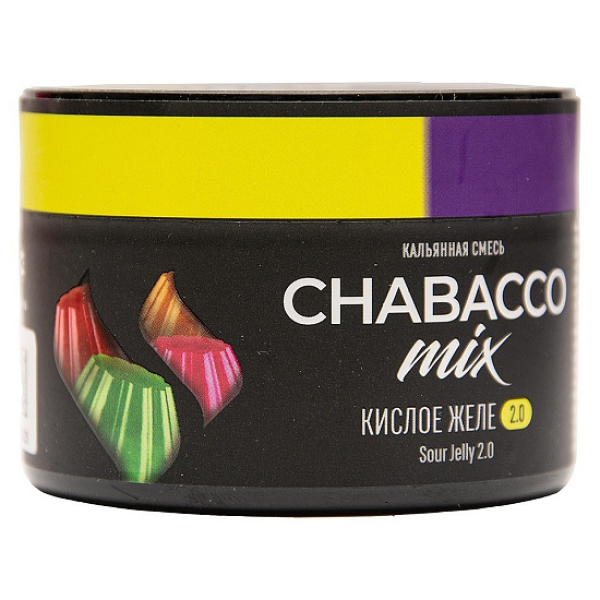 Бестабачная смесь Chabacco Mix Sour Jelly 2.0 Кислое Желе Medium 40 грамм в Челябинске